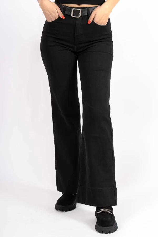 HW-83A-Frauen-Schwarze Jeans für Frauen Kikiriki