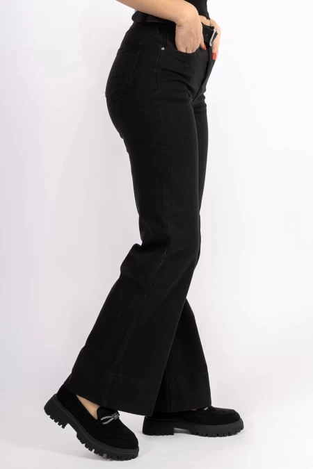 HW-83A-Frauen-Schwarze Jeans für Frauen Kikiriki