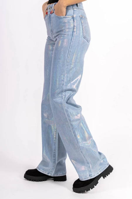 Frauen Jeans RD8368-2 Blau Kikiriki