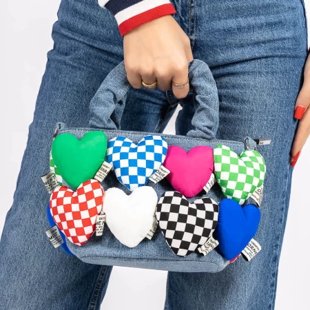 Handtasche 69096-3 Blau Mei