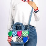 Handtasche 69096-3 Blau Mei