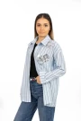 Frauen C9668 Blue T -Shirt Kikiriki