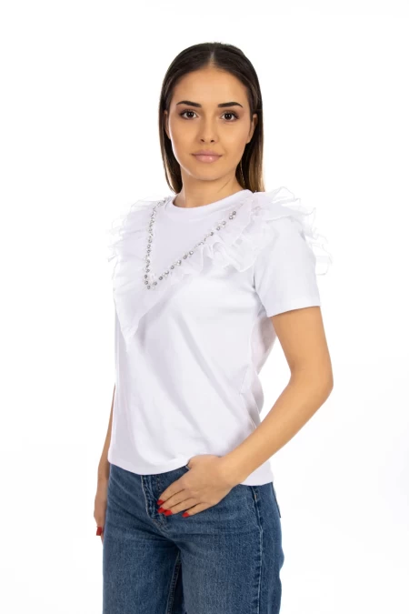 Frauen t -Shirt NG23838 Weiß | Kikiriki