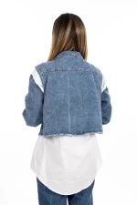 Frauen TR0506 Biały-blaues Hemd Kikiriki