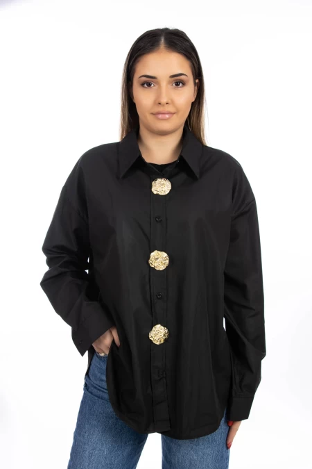 Frauen VMC2949 Black T -Shirt Kikiriki