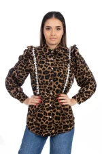 Frauenhemd VMC2969 Leopard | Kikiriki
