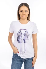Frauen SC56 T -Shirt Weiß Kikiriki