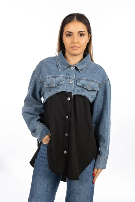 Frauen VMC2977 Black T -Shirt Kikiriki
