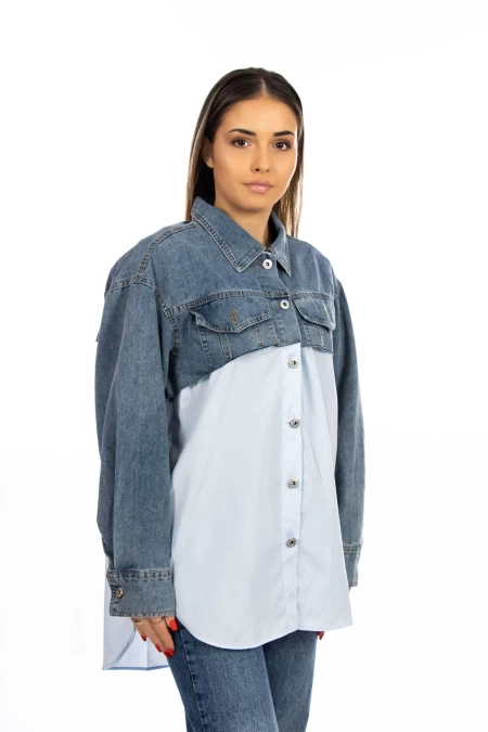 Frauen VMC2977 Blue T -Shirt Kikiriki