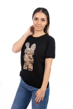 Frauen Sweatshirt VMC5520 Black | Kikiriki