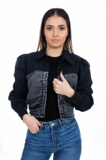 Frauenhemd W18360 Schwarz Kikiriki