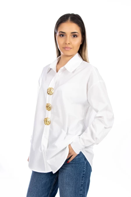 Frauenhemd VMC2949 Weiß | Kikiriki