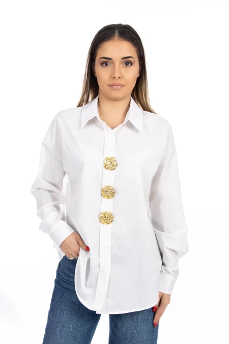 Frauenhemd VMC2949 Weiß | Kikiriki