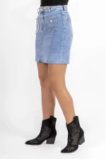 Frauenrock F1043 Blau Kikiriki