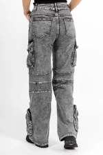 Frauen Jeans HM2213 Dunkelgrau Kikiriki