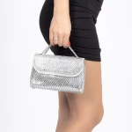 Handtasche 3755-5 Silber Mei