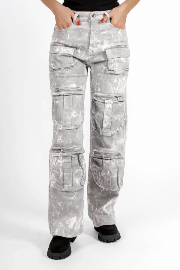 Frauen Jeans HM6625-5 Grau Kikiriki