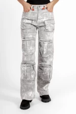 Frauen Jeans HM6625-5 Grau Kikiriki