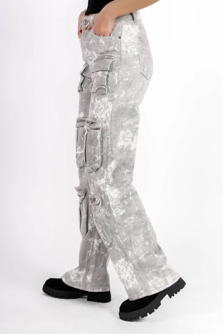 Frauen Jeans HM6625-5 Grau Kikiriki