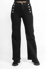 Schwarze Jeans von Frauen HW-81A Kikiriki