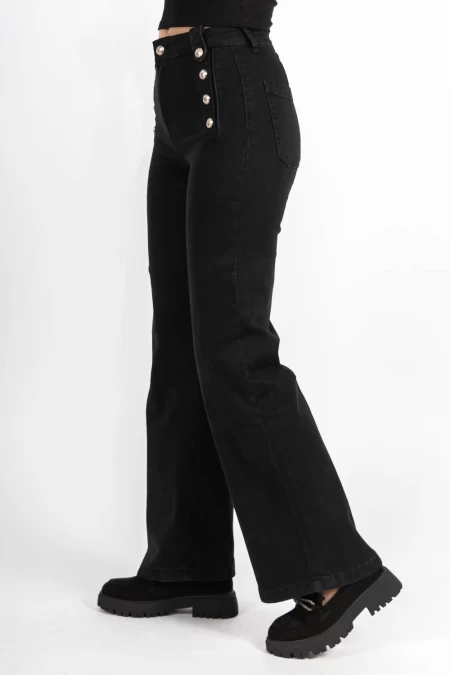 Schwarze Jeans von Frauen HW-81A Kikiriki