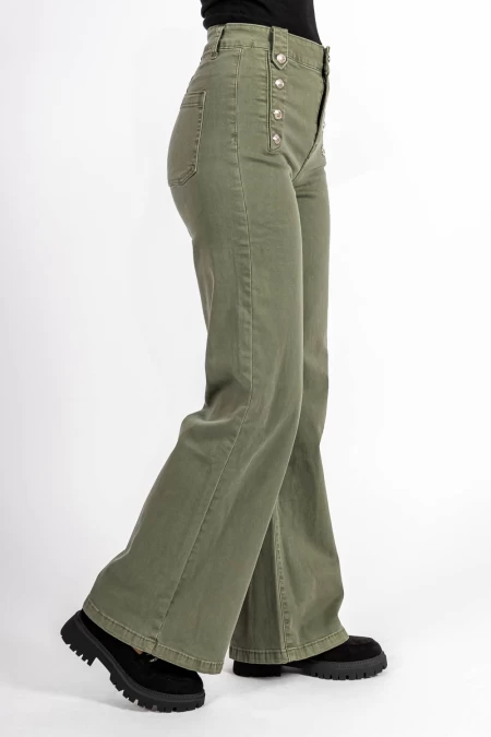 HW-81d Khaki Jeans für Frauen Kikiriki