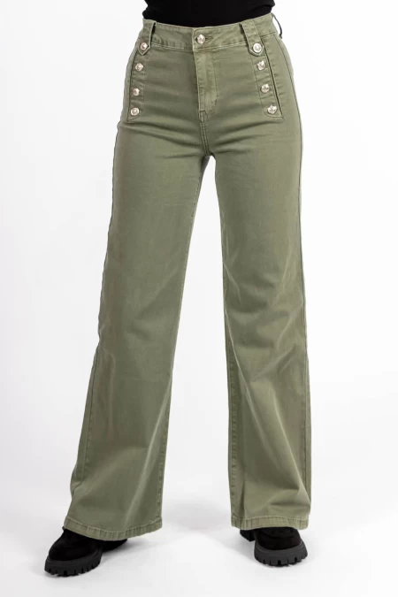 HW-81d Khaki Jeans für Frauen Kikiriki