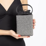 A01 Silberhandtasche Mei