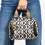 Handtasche 6620 Black-Bege Mei