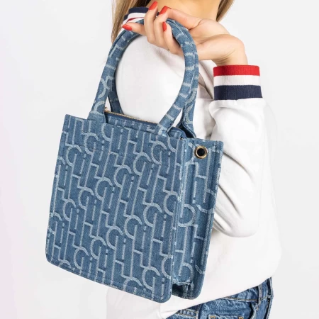 Handtasche 8010-1 Blau Mei
