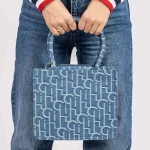 Handtasche 8010-1 Blau Mei