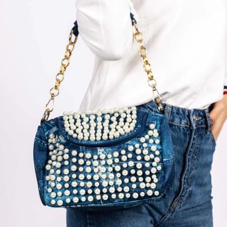 Handtasche 9014 Blau Mei