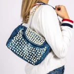 Handtasche 9014 Blau Mei