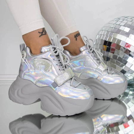 Frauenstiefel im Frühlings-Jesjn27 Silber Mei