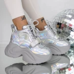 Frauenstiefel im Frühlings-Jesjn27 Silber Mei