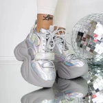 Frauenstiefel im Frühlings-Jesjn27 Silber Mei