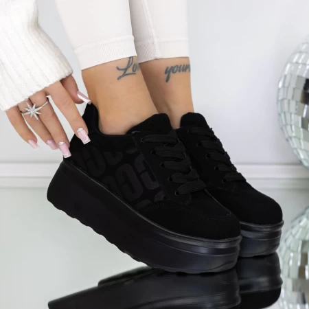 Frauen -Sneaker 3WL198 Schwarz Mei