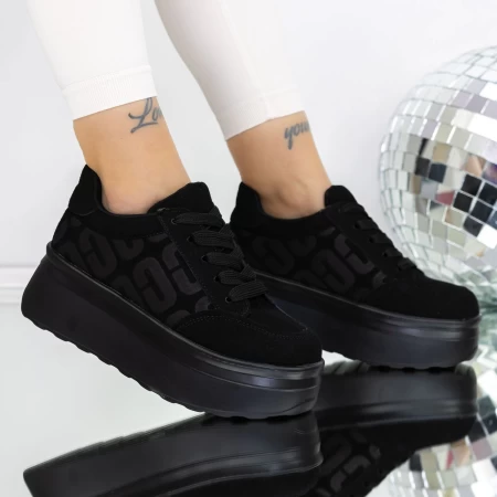 Frauen -Sneaker 3WL198 Schwarz Mei