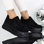 Frauen -Sneaker 3WL198 Schwarz Mei
