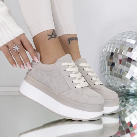 Frauen -Sneaker 3WL198 Grau Mei