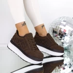Frauen -Sneaker 3WL198 Brown Mei