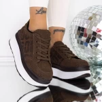 Frauen -Sneaker 3WL198 Brown Mei