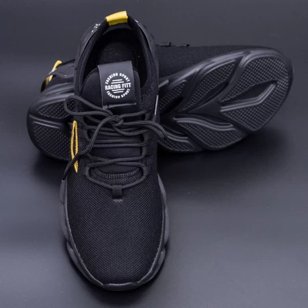 Herren Sportschuhe 03 Schwarz-Gelb Rennsport
