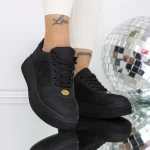Frauen -Sneaker 3WL199 Schwarz Mei