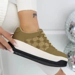 Frauen -Sneaker 3WL199 Beige Mei