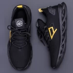 Herren Sportschuhe 03 Schwarz-Gelb Rennsport