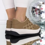 Frauen -Sneaker 3WL199 Beige Mei