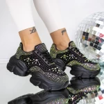 Frauen -Sneaker 3WL203 Schwarz Mei