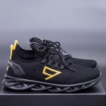 Herren Sportschuhe 03 Schwarz-Gelb Rennsport