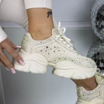 Frauen -Sneaker 3WL203 Weiß Mei